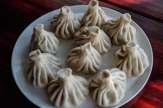 Фото Порция Хинкали с сыром сулугуни отварные